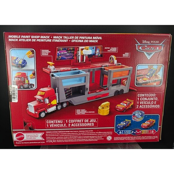 Disney Pixar Cars Mobile Paint Shop Mack | Color Changing Vehicle Playset - Picture 7 of 11